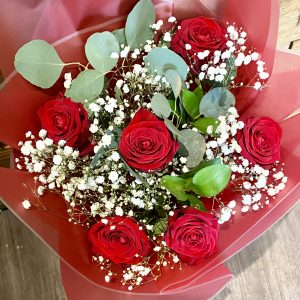 Temptation of 6 Long-stemed Red Roses