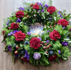 LIVERPOOL ASTON VILLA BIRMINGAHM CITY FOOTBALL WREATHS
