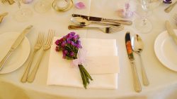 name place settings in flowers
